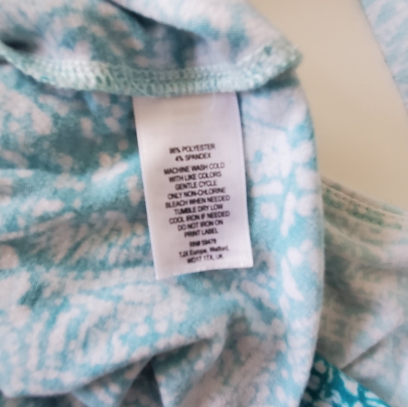 Turquoise Ombre Patterned Dakini Dress - Picture 5 of 5